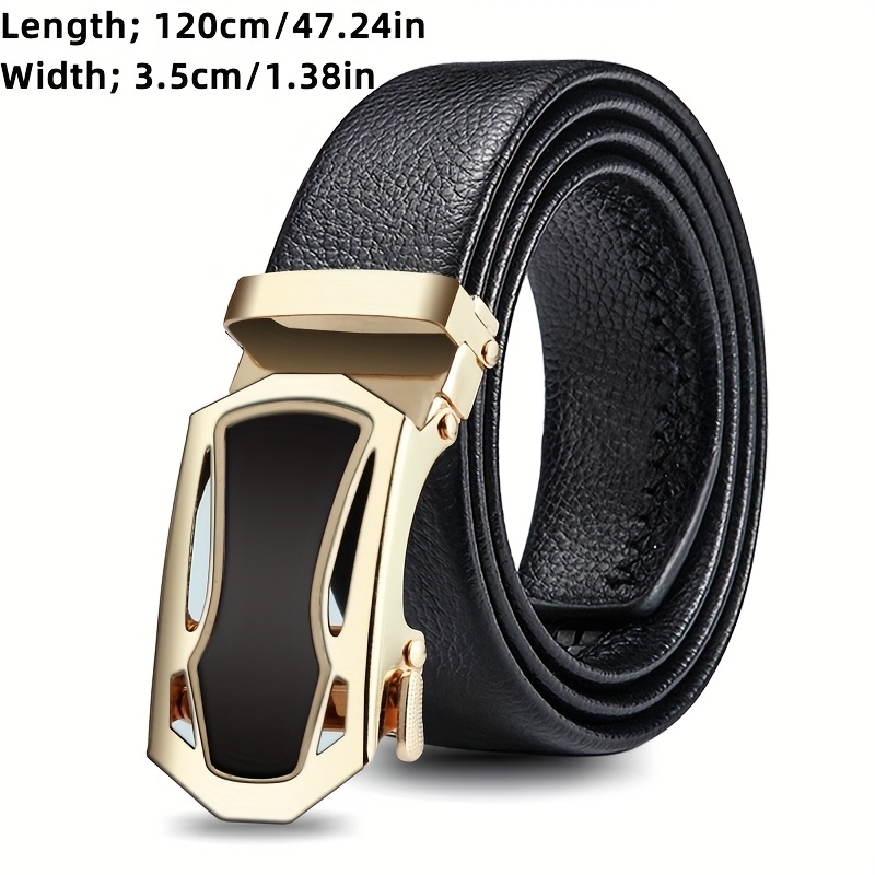 Men's Two Piece Combination Outfit with Automatic Buckle Belt